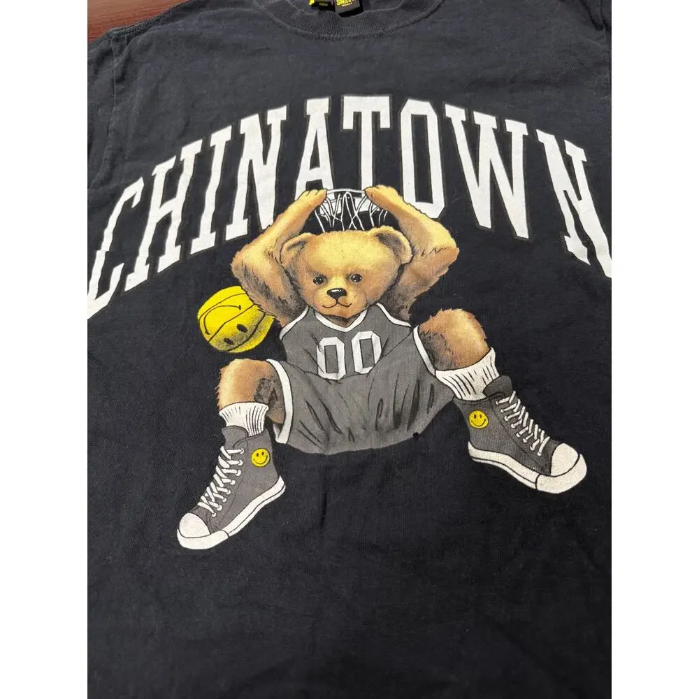 Chinatown Market Smiley Bear Basketball Tee Black Men’s Small Streetwear
